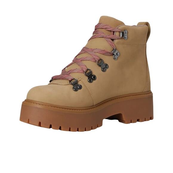 Timberland Women's Stone Street Mid Lace Up Boot Med.Beige Nubuck- Size: 8 - Picture 5 of 11